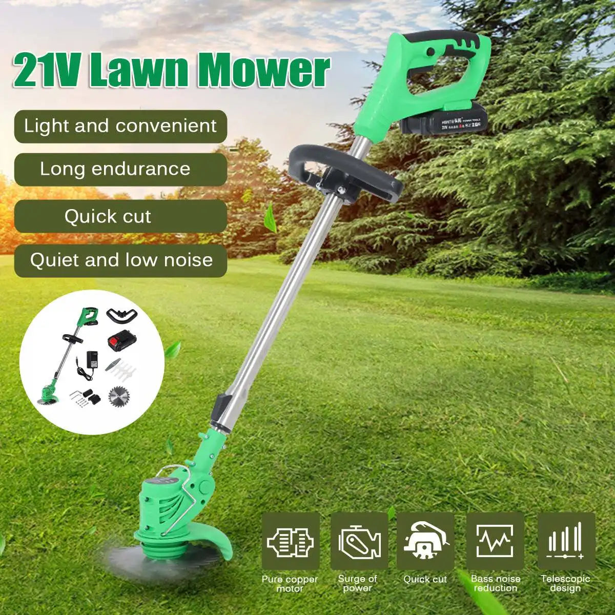 3 In 1 Cordless Grass Trimmer