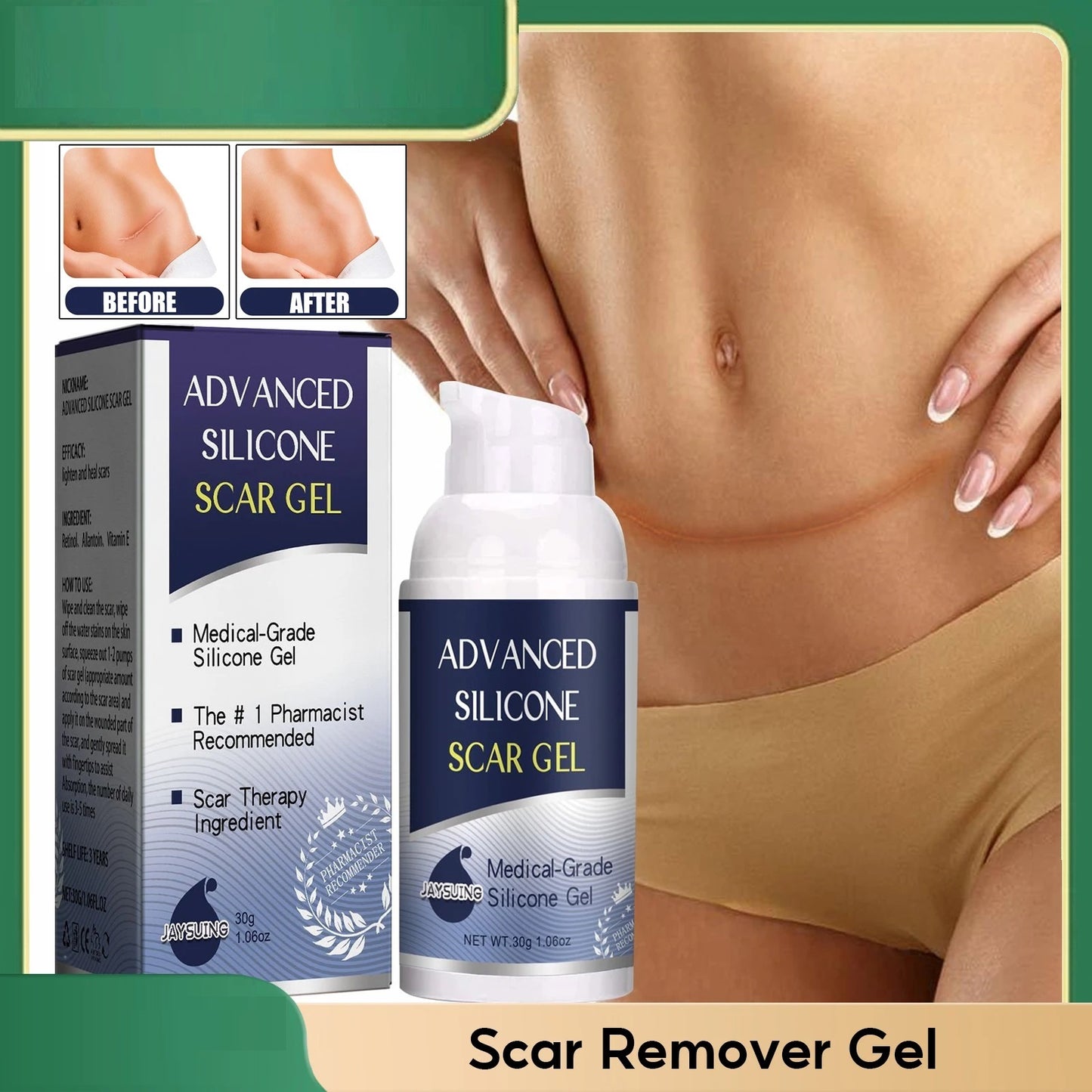 Unlock Confidence: Fade Scars Away with Our Powerful Scar Removal Gel!